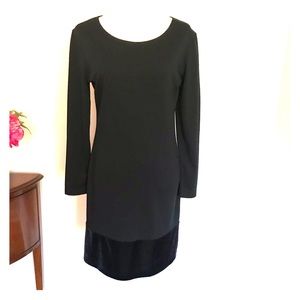 CW long sleeve black dress